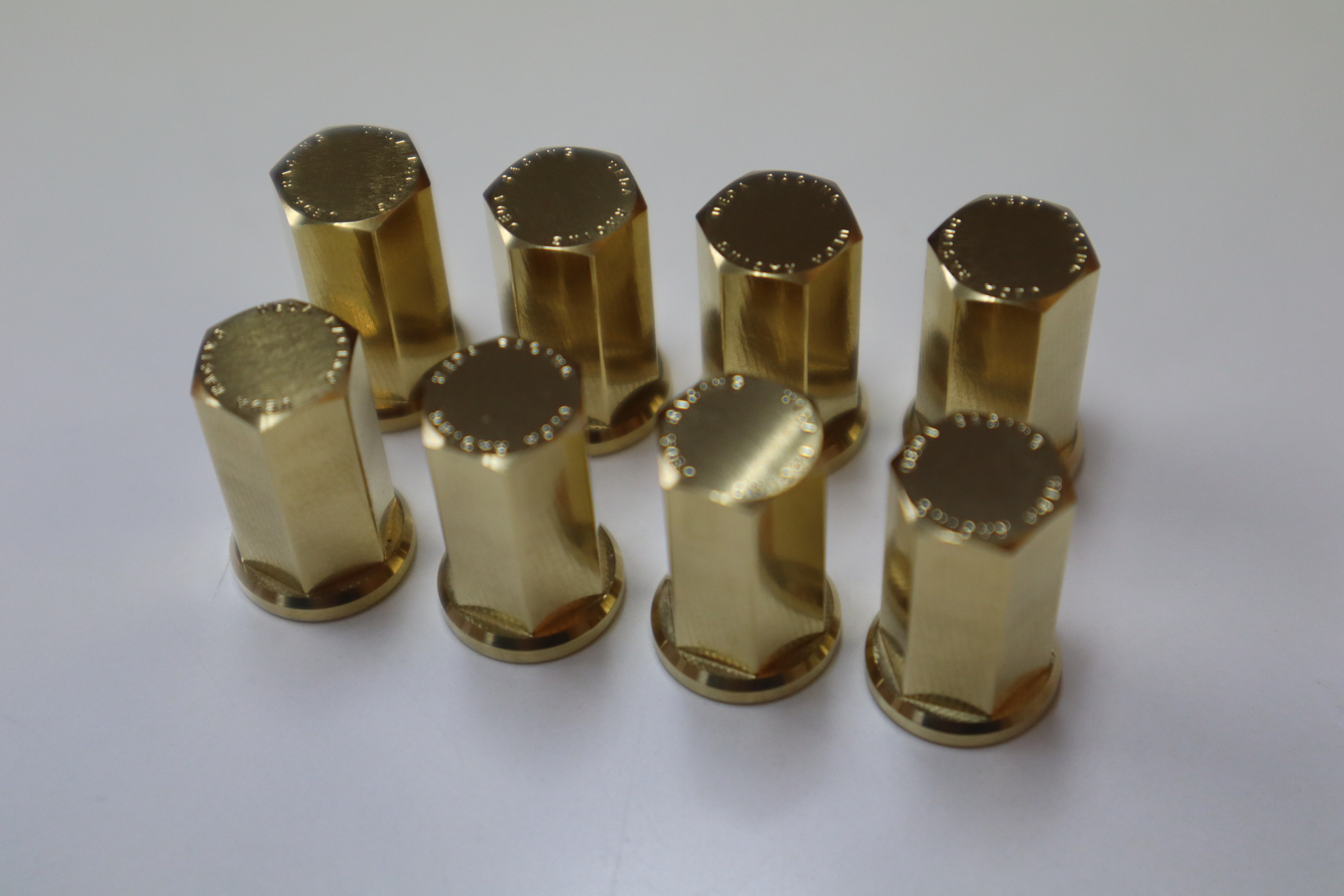 Z1/Z2　ウエダレーシング　真鍮マフラーナット(6㎜)(8個)セット