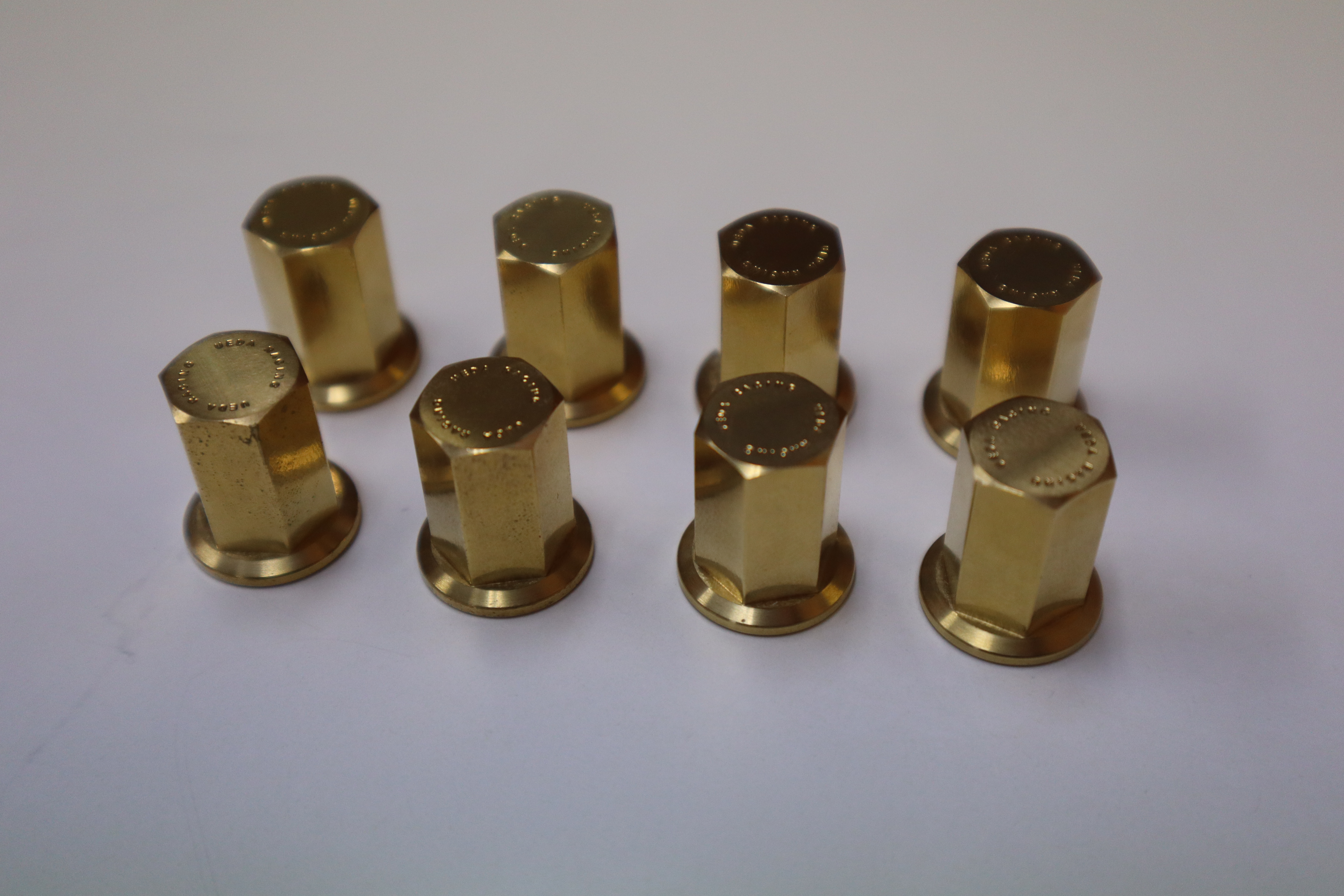 KZ900/KZ1000他　ウエダレーシング　真鍮マフラーナット(8㎜)(8個)セット