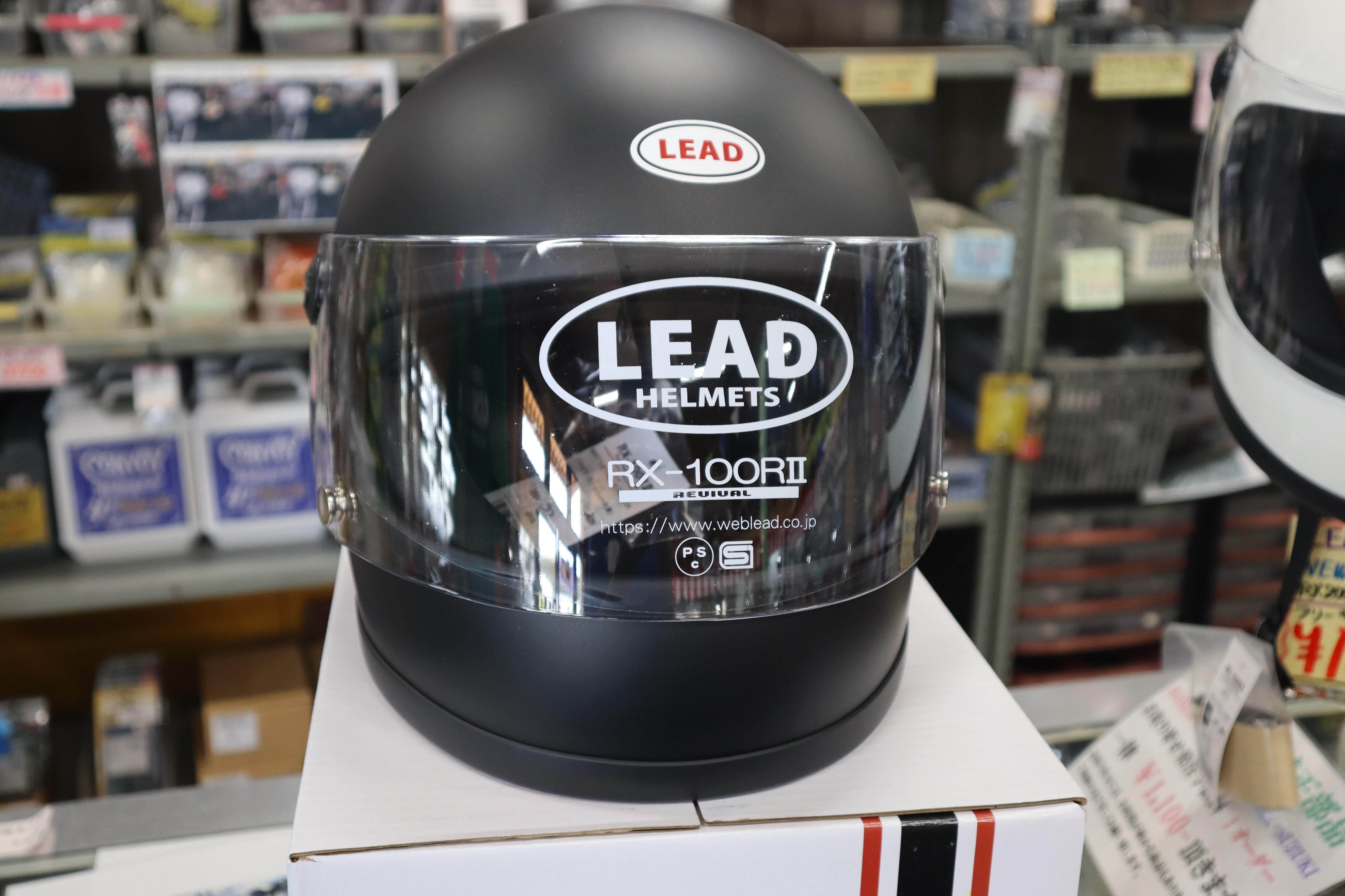 LEAD RX-100RⅡ　フルフェイスヘルメット(マットブラック/フリーサイズ)