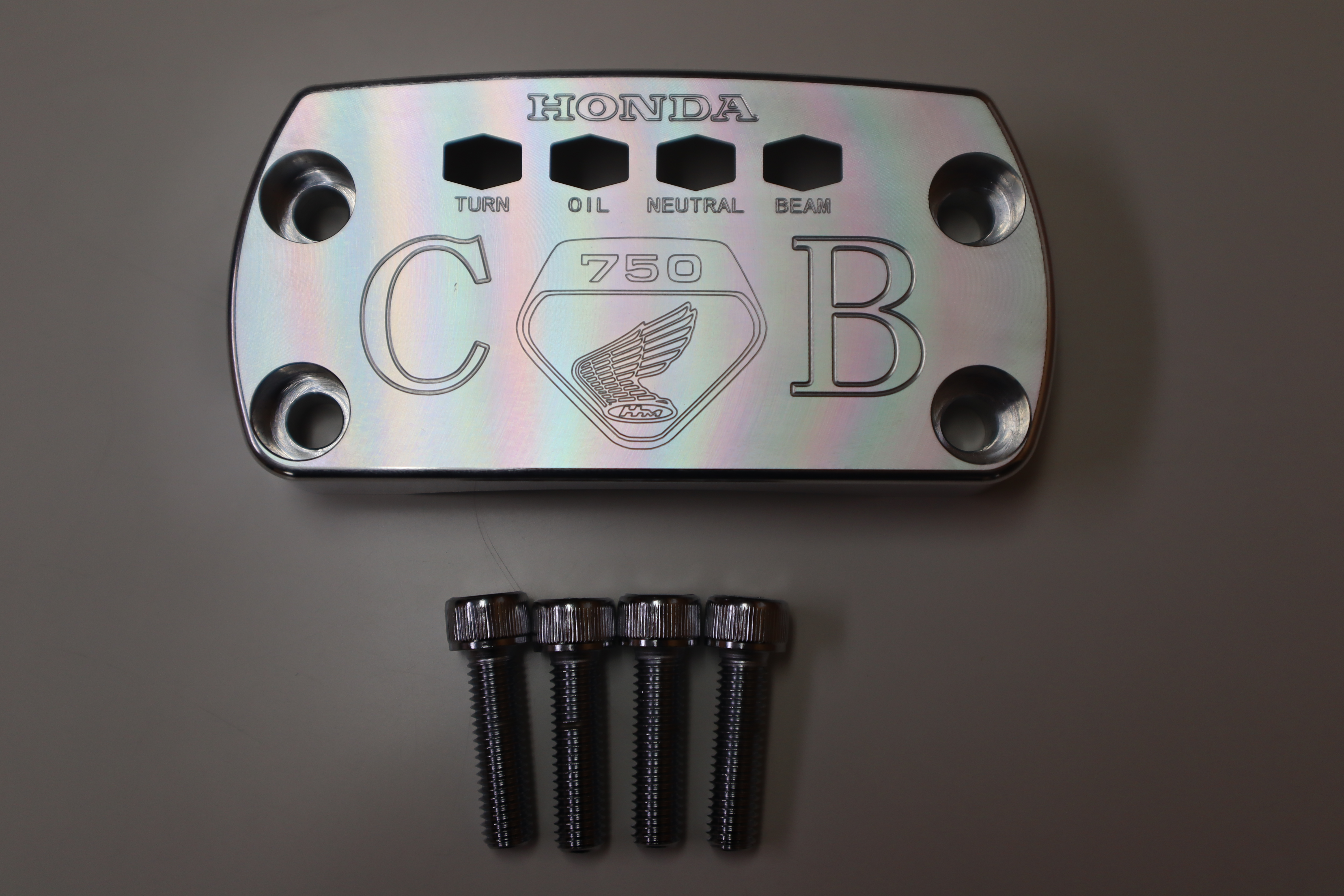 CB750K2～K6　ウイングマーク入りアルミインジケーター(素地)