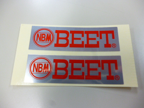 BEETタイプバックステップ用ステッカー